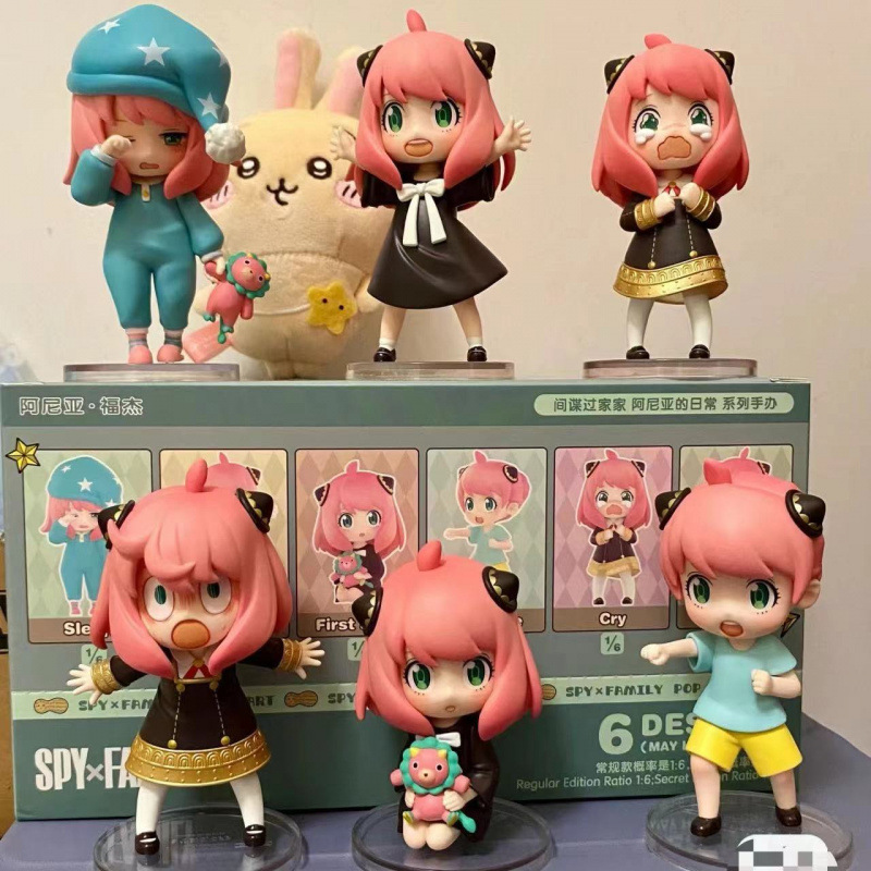 Anime Cosplay Anya - SPY×FAMILY Anya Forger Blind Box, Zestaw