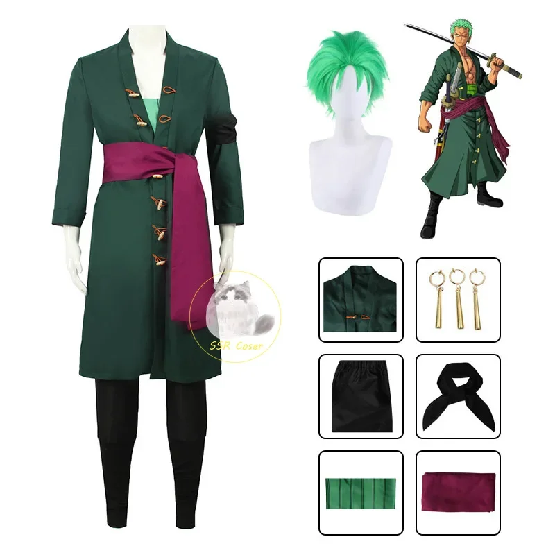 Anime Cosplay Anya - Anime Roronoa Zoro Cosplay Kostium Uniform