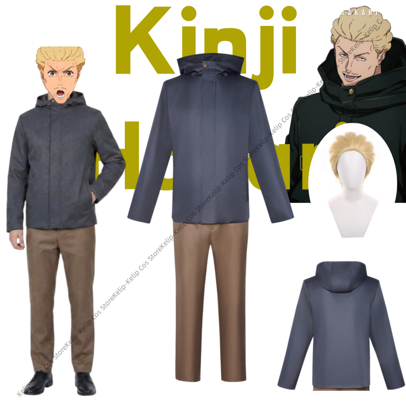 Cosplay Anime Jjk - Stroje Cosplay Kinji Hakari, Puszyste Kurtki
