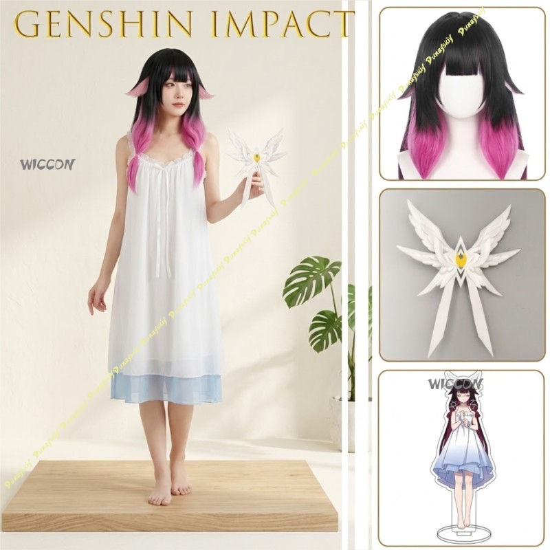Anime Cosplay Eyes - Genshin Impact Columbina Damselette Strój Domowy