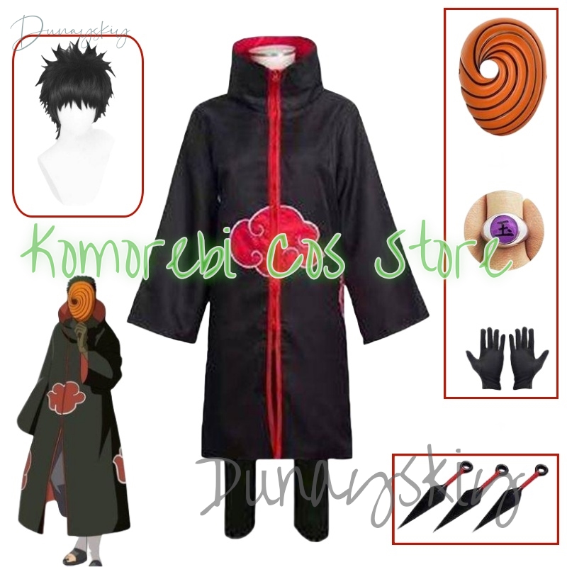 Anime Cosplay Obito - Anime Obito przebranie na karnawał dla