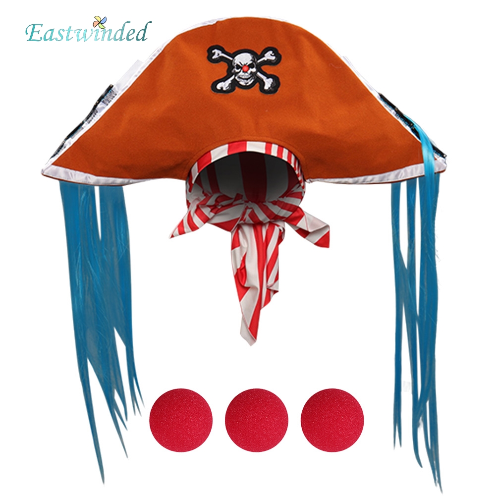 Kids Cosplay Anime - Dziecięcy Anime Piracki Kapelusz Cosplay Czerwony