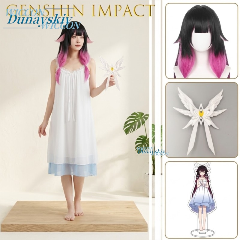 Anime Cosplay Eyes - Genshin Impact Columbina Damselette Strój Domowy