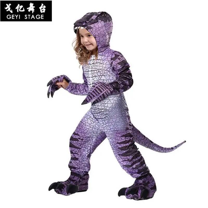 Kids Cosplay Anime - Kostium Raptor na Halloween, nowy fioletowy
