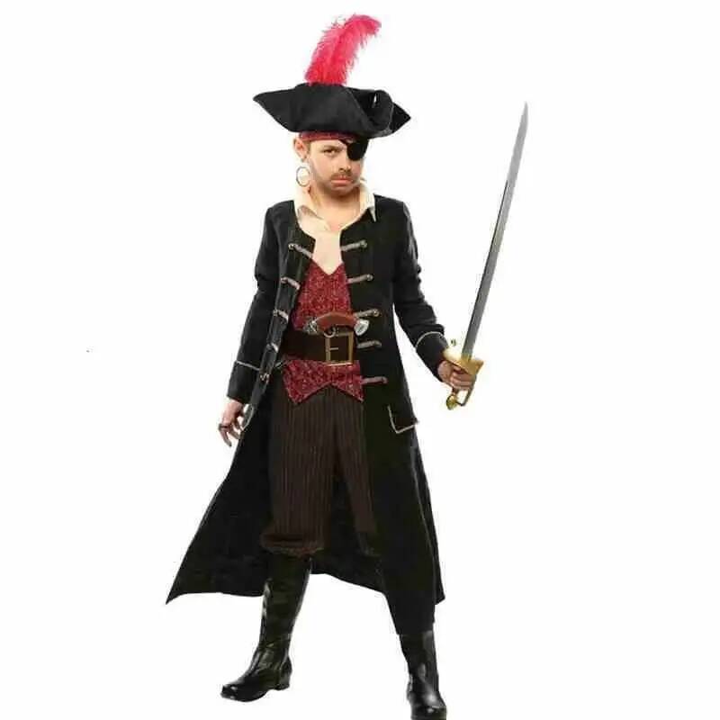 Kids Cosplay Anime - Chłopięcy strój pirata na Halloween, przebranie