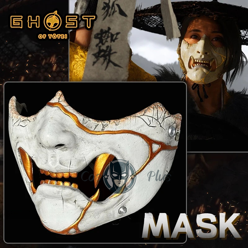 Maska Ghost of Yotei Atsu, rek – Anime Cosplay Dress For Men recenzja i cena