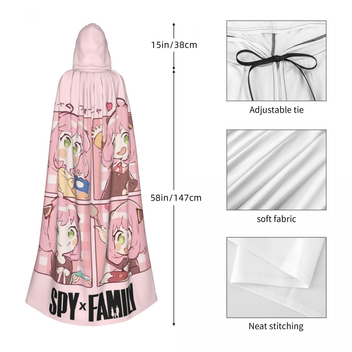 Spy X Family Anya Forger Długi – Anime Cosplay Anya recenzja i cena