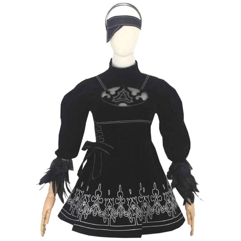 8 SZT. anime 2B Strój Cosplay  – Anime Cosplay Eyes recenzja i cena